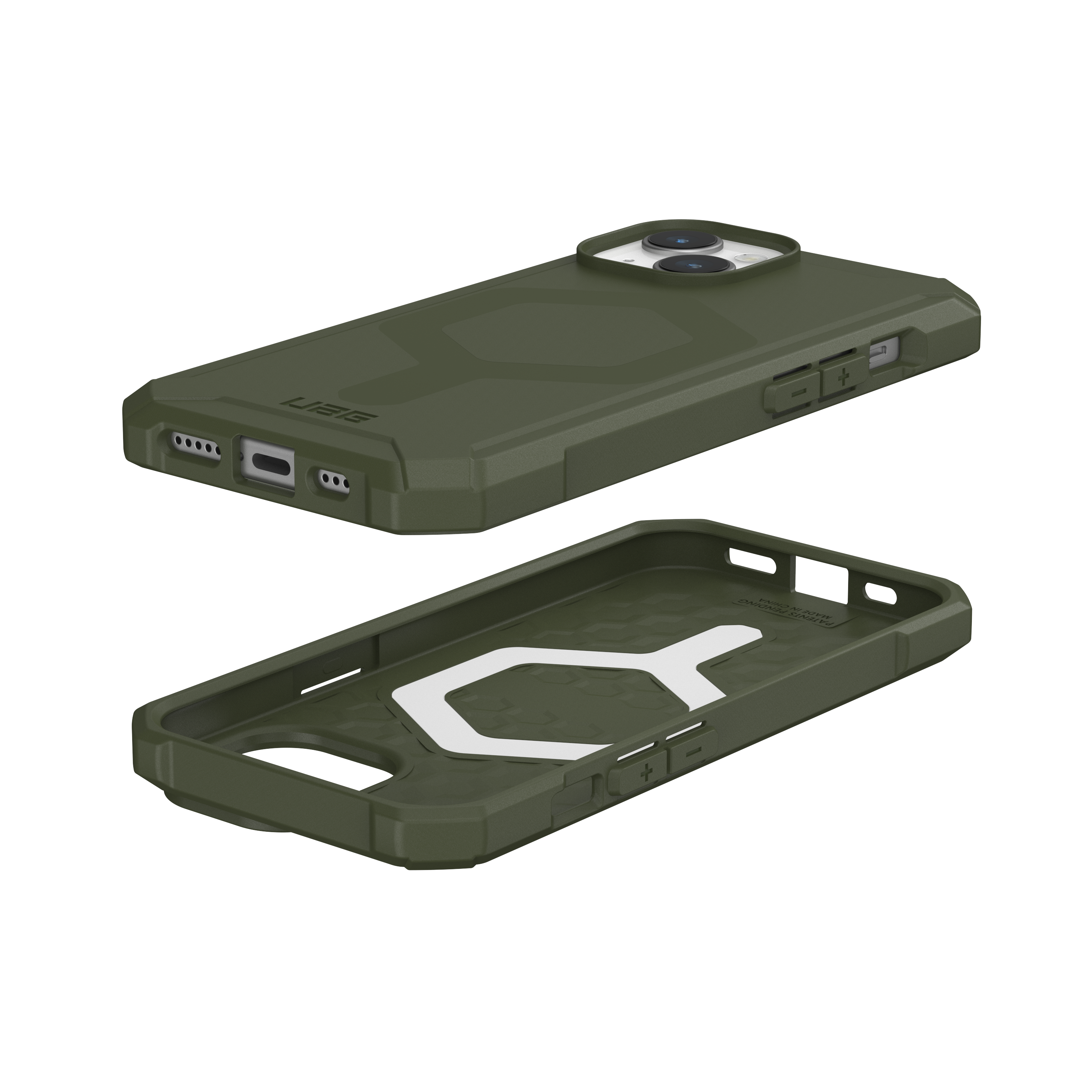 URBAN ARMOR GEAR 15, Apple, iPhone olive MagSafe, Backcover, drab Essential