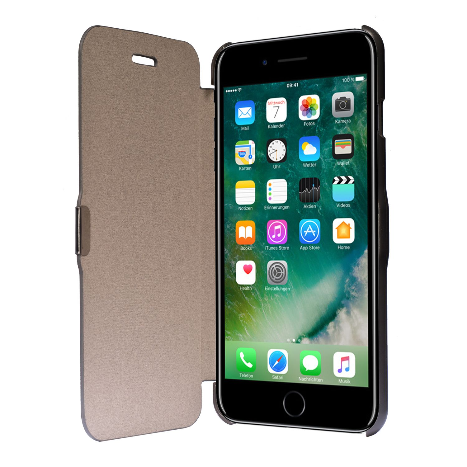 Apple, Plus, 7 Plus DESIGN Backcover, KÖNIG 8 Grau Handyhülle, iPhone /