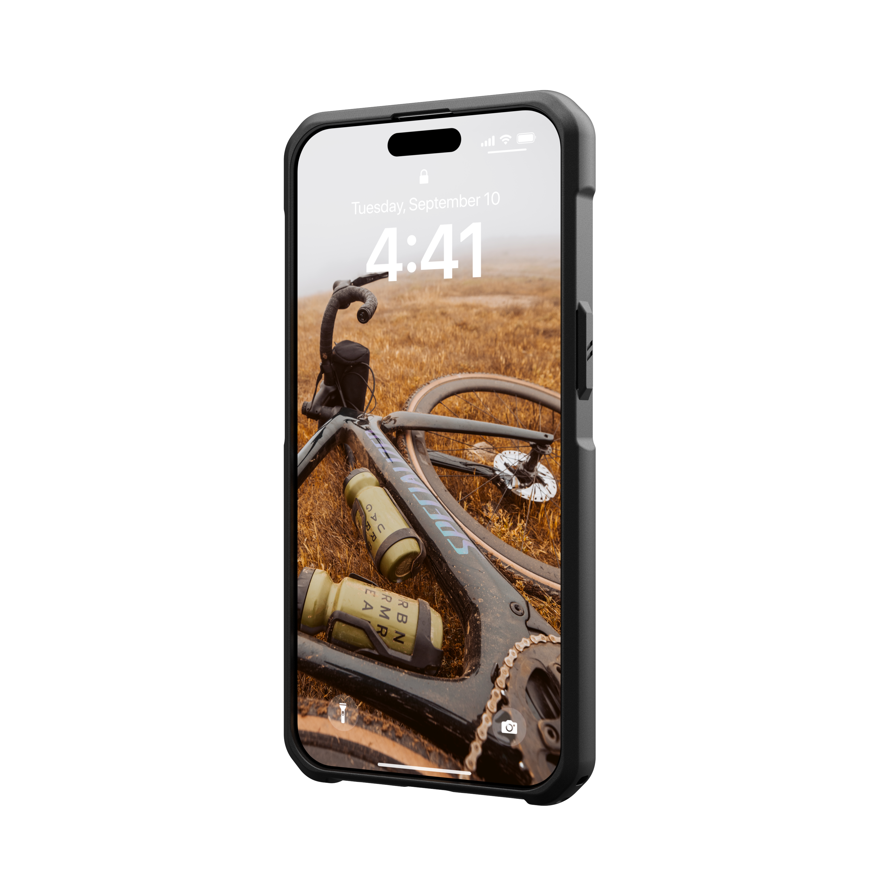 URBAN ARMOR GEAR Metropolis LT Max, MagSafe, 15 Apple, Pro iPhone Backcover, schwarz kevlar