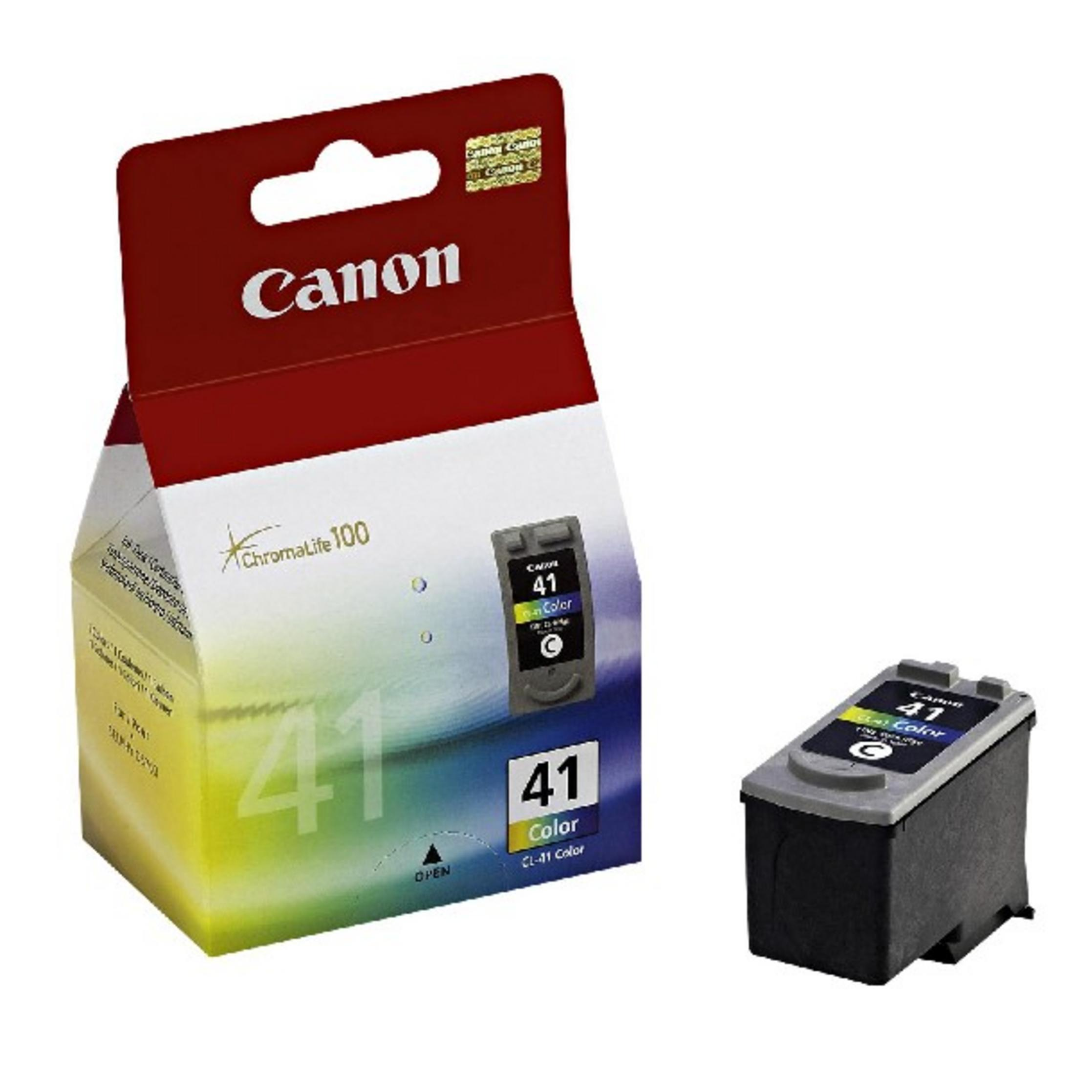 Canon inktcartridge in een doos en een andere cartridge ernaast.