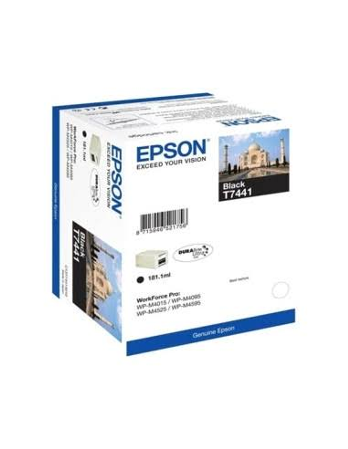 Epson schwarze Tintenpatronenbox.