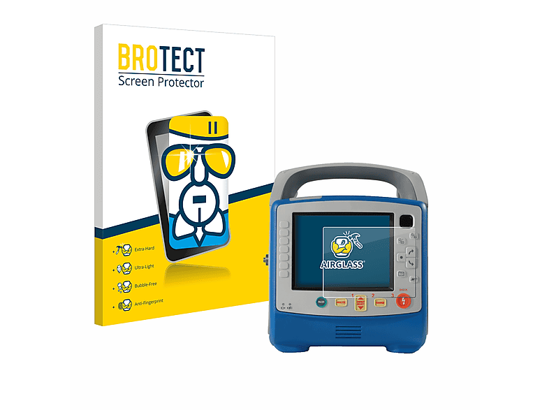 BROTECT Airglass klare Schutzfolie(für ZOLL Medical X-Series CPR) | Schutzfolien & Schutzgläser