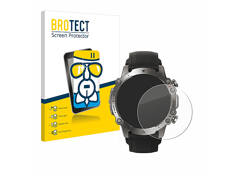 BROTECT Airglass klare Schutzfolie(für Huami Amazfit Falcon) | Smartwatch Schutzfolien & Gläser