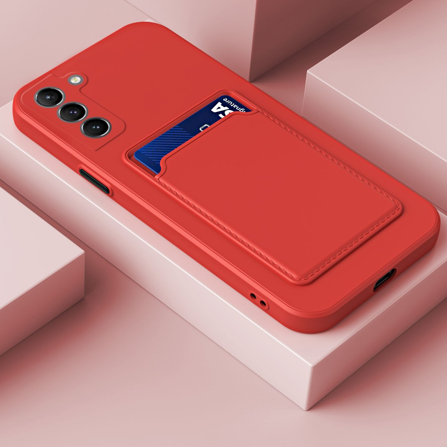 KÖNIG DESIGN Case, Backcover, Samsung, Plus, Galaxy S23 Rot