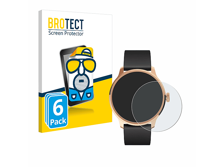 BROTECT 6x matte Schutzfolie(für Withings ScanWatch Light) | Smartwatch Schutzfolien & Gläser
