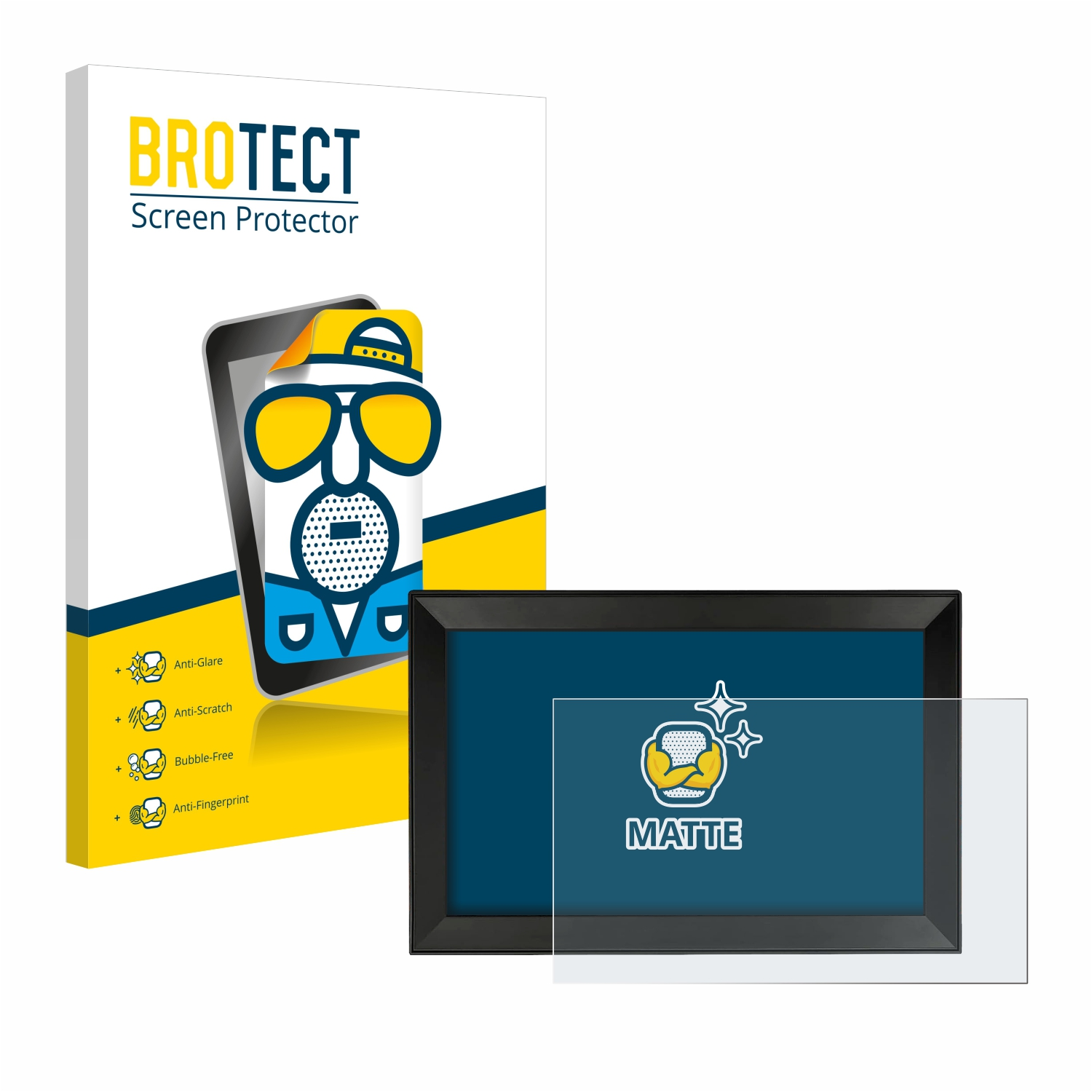 BROTECT matte Schutzfolie(für Aeezo 15,6 Zoll WiFi Digitaler Großer Bilderrahmen)