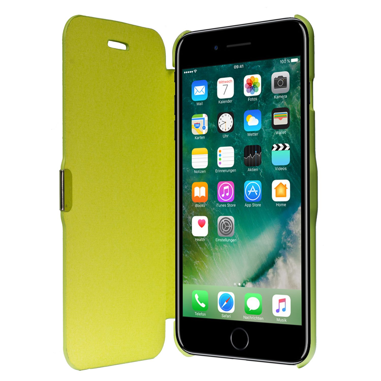 7 Apple, Grün Plus, / Backcover, KÖNIG Plus Handyhülle, DESIGN iPhone 8