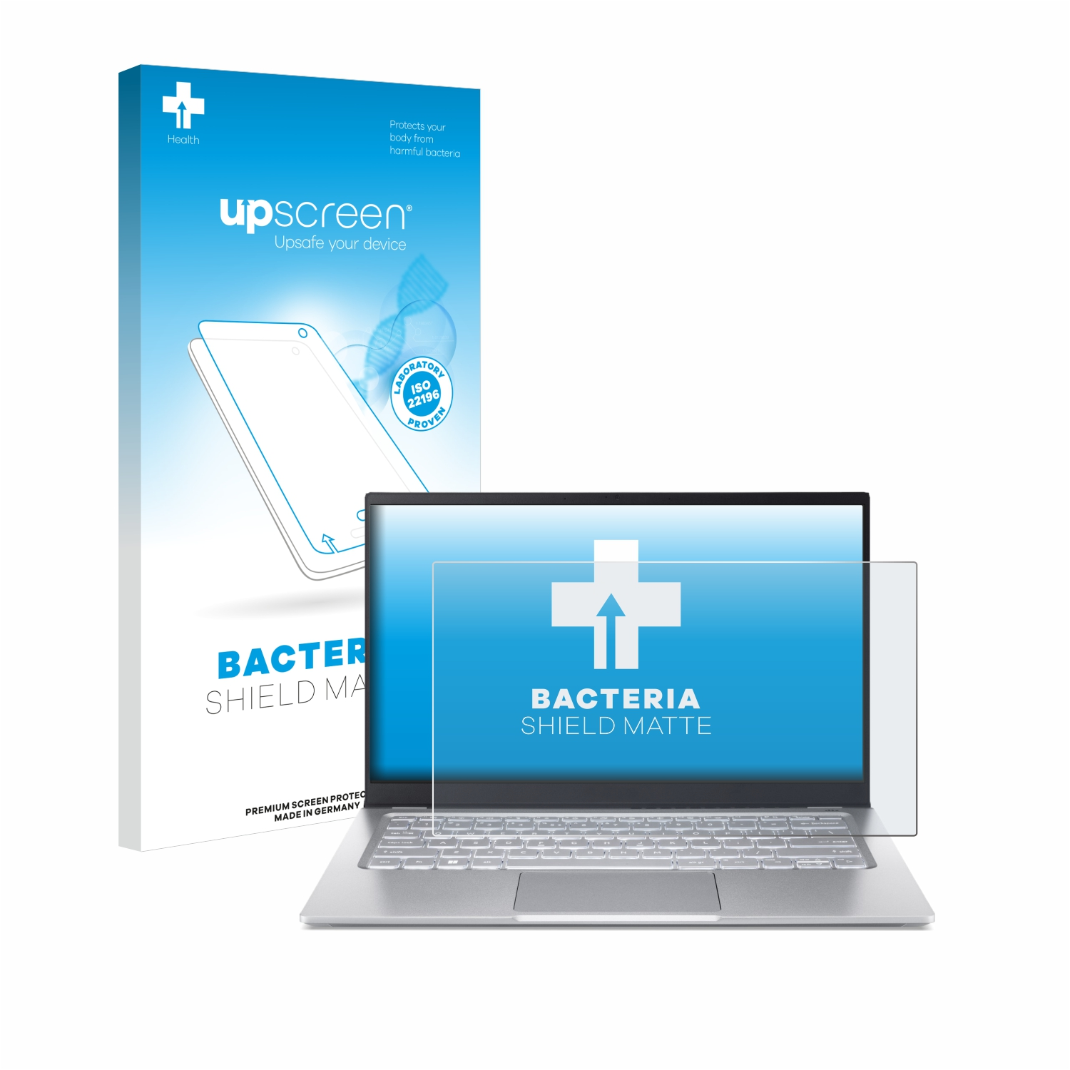 UPSCREEN antibakteriell matte Schutzfolie(für 3 Acer Swift SF314-512) entspiegelt