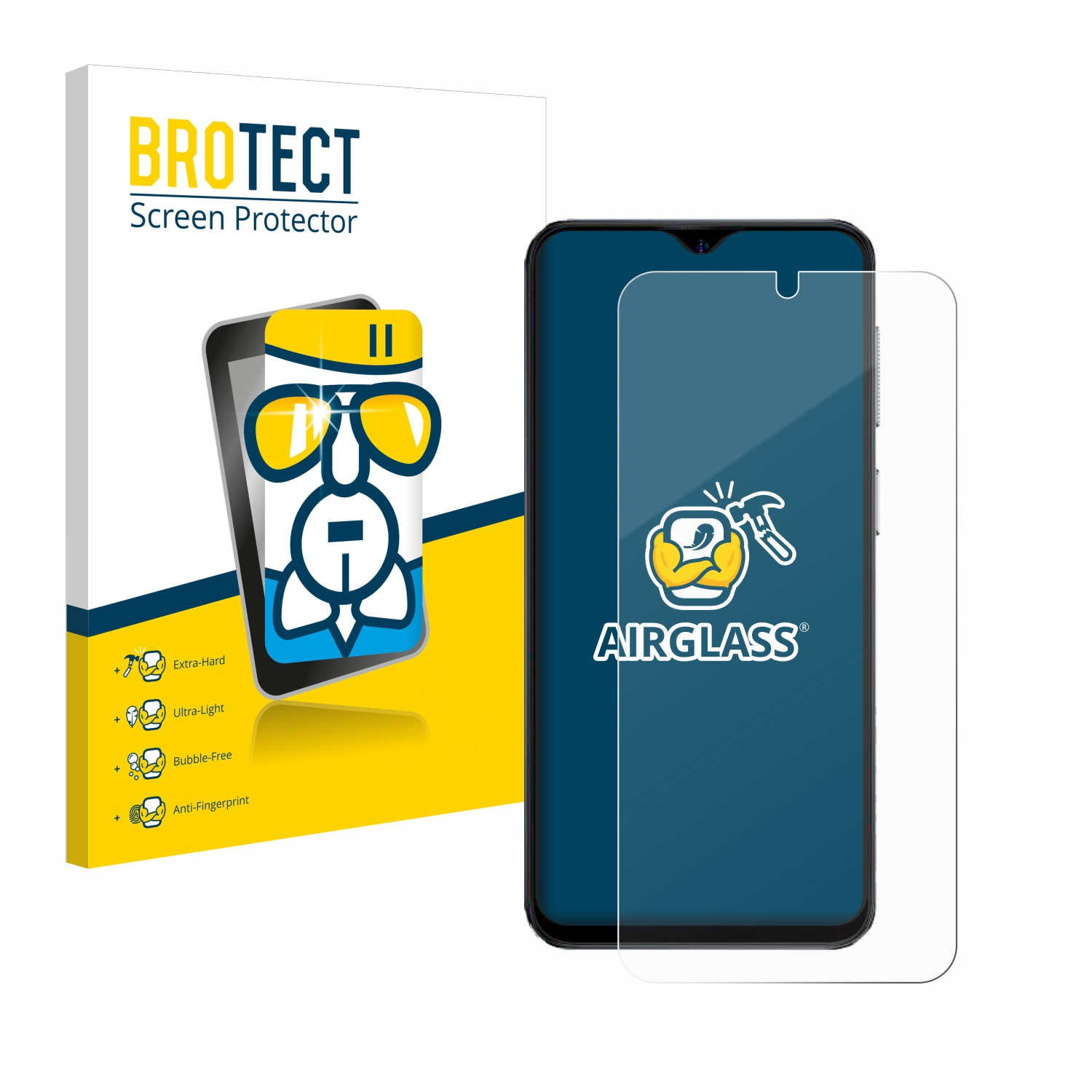 15) BROTECT Note klare Airglass Ulefone Schutzfolie(für