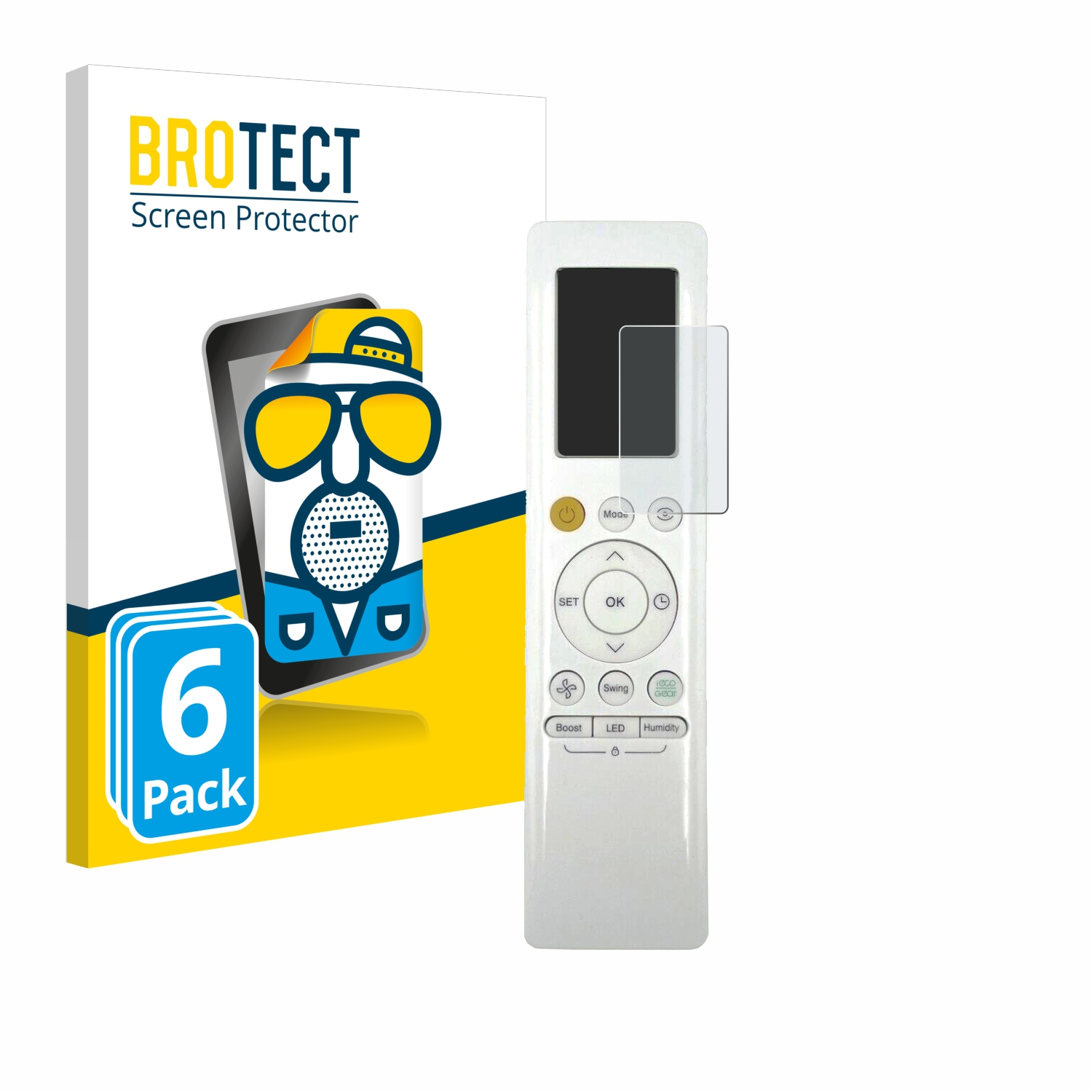 Control) BROTECT matte Remote 6x Schutzfolie(für ALL Midea Pro EASY