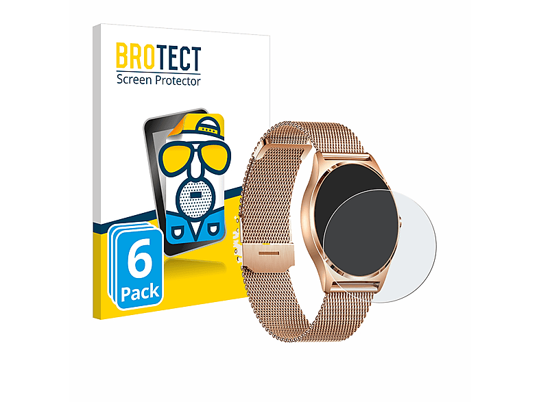 BROTECT 6x matte Joli X-Watch Xcoast XC Pro) Schutzfolie(für