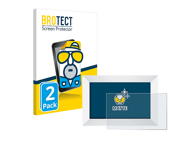 BROTECT 2x matte Schutzfolie(für Aeezo WiFi Digitaler Bilderrahmen 10.1\