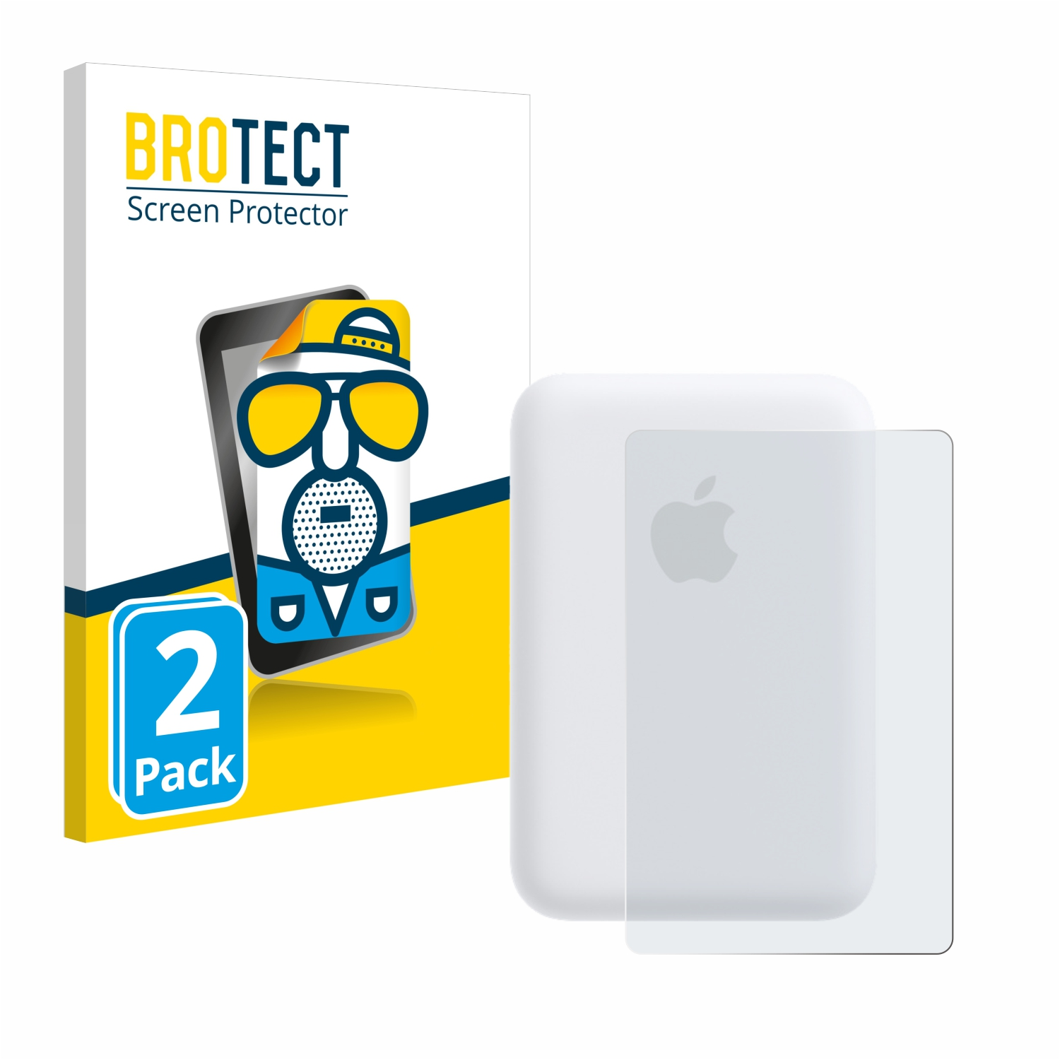 BROTECT 2x matte Schutzfolie(für Apple Battery) MagSafe