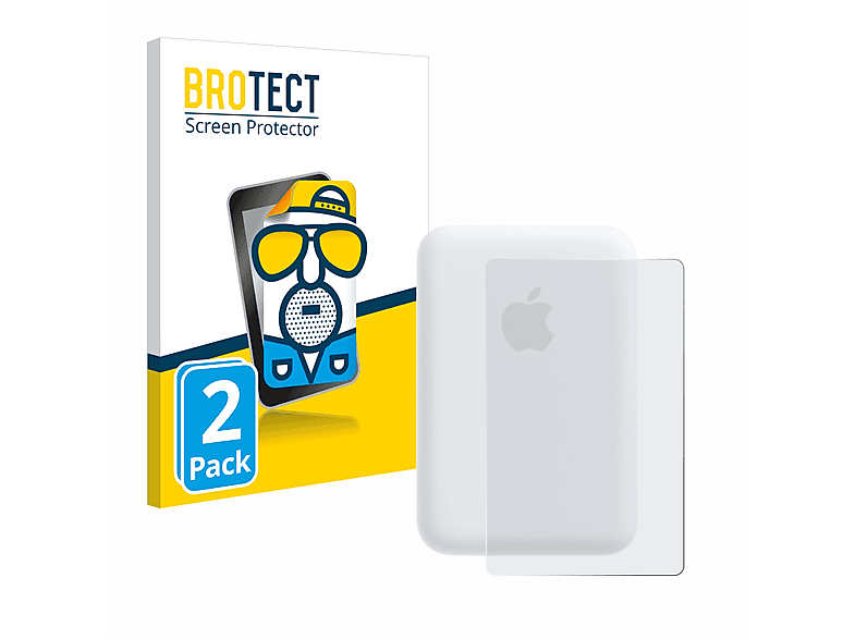 BROTECT 2x matte Schutzfolie(für Apple MagSafe Battery)