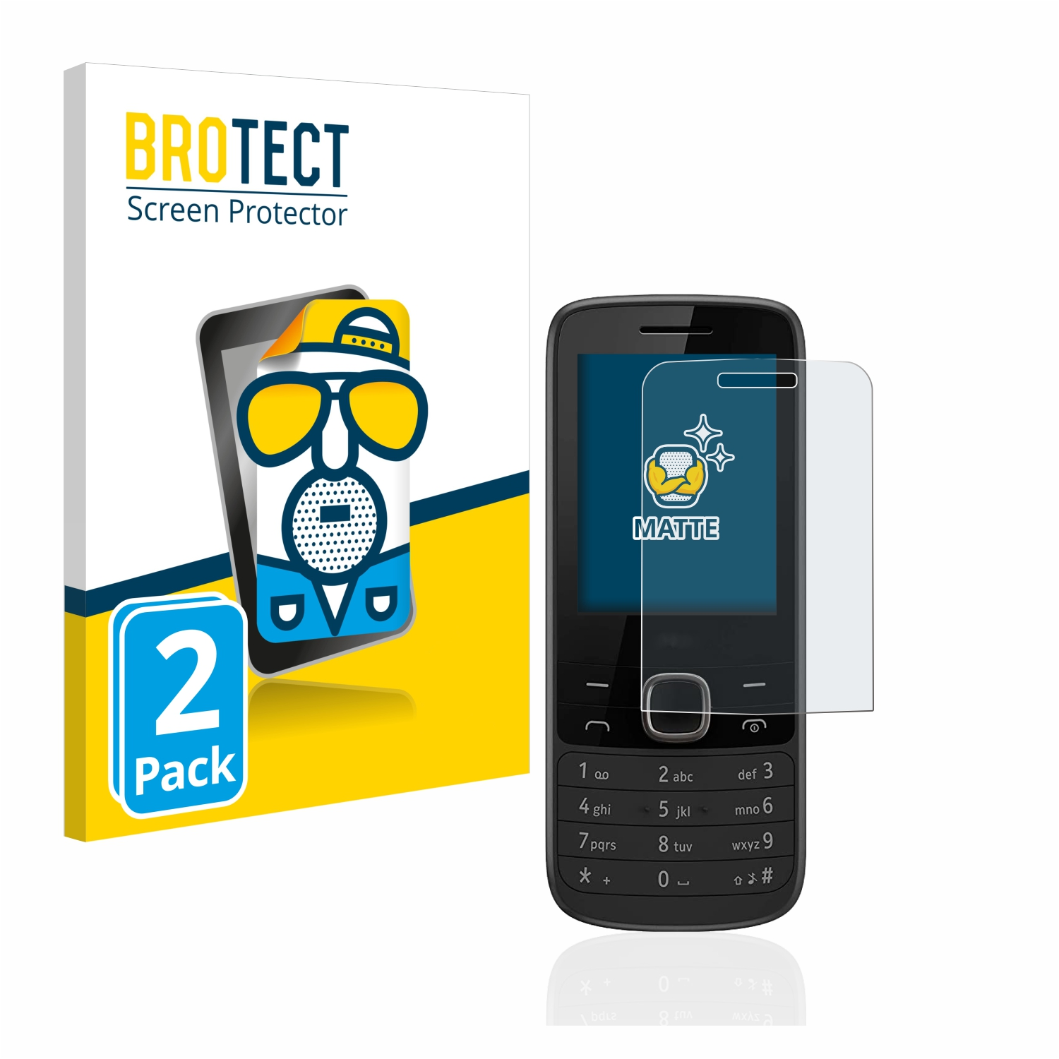 matte 2x Nokia Schutzfolie(für BROTECT 2254G)