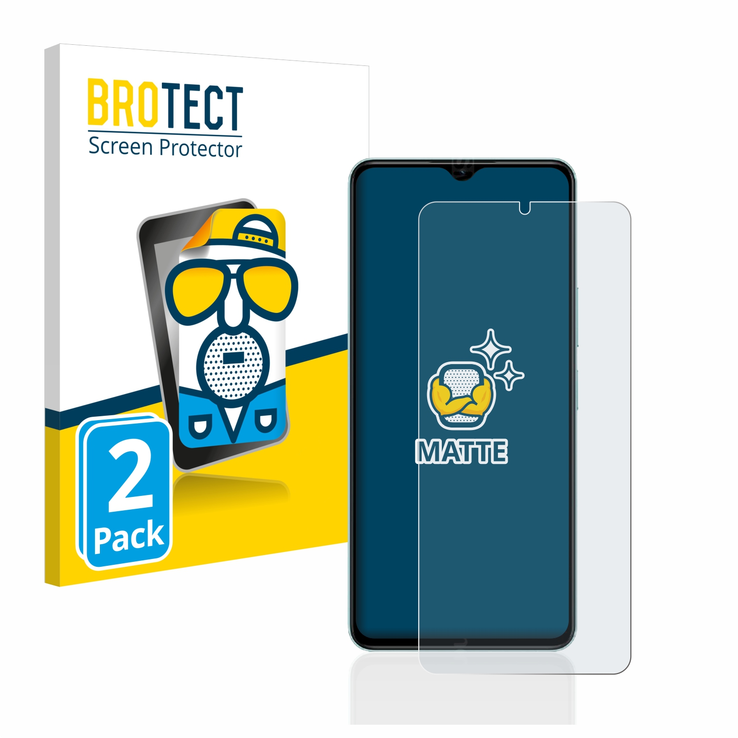 BROTECT 2x Vivo Plus) matte Schutzfolie(für Y35