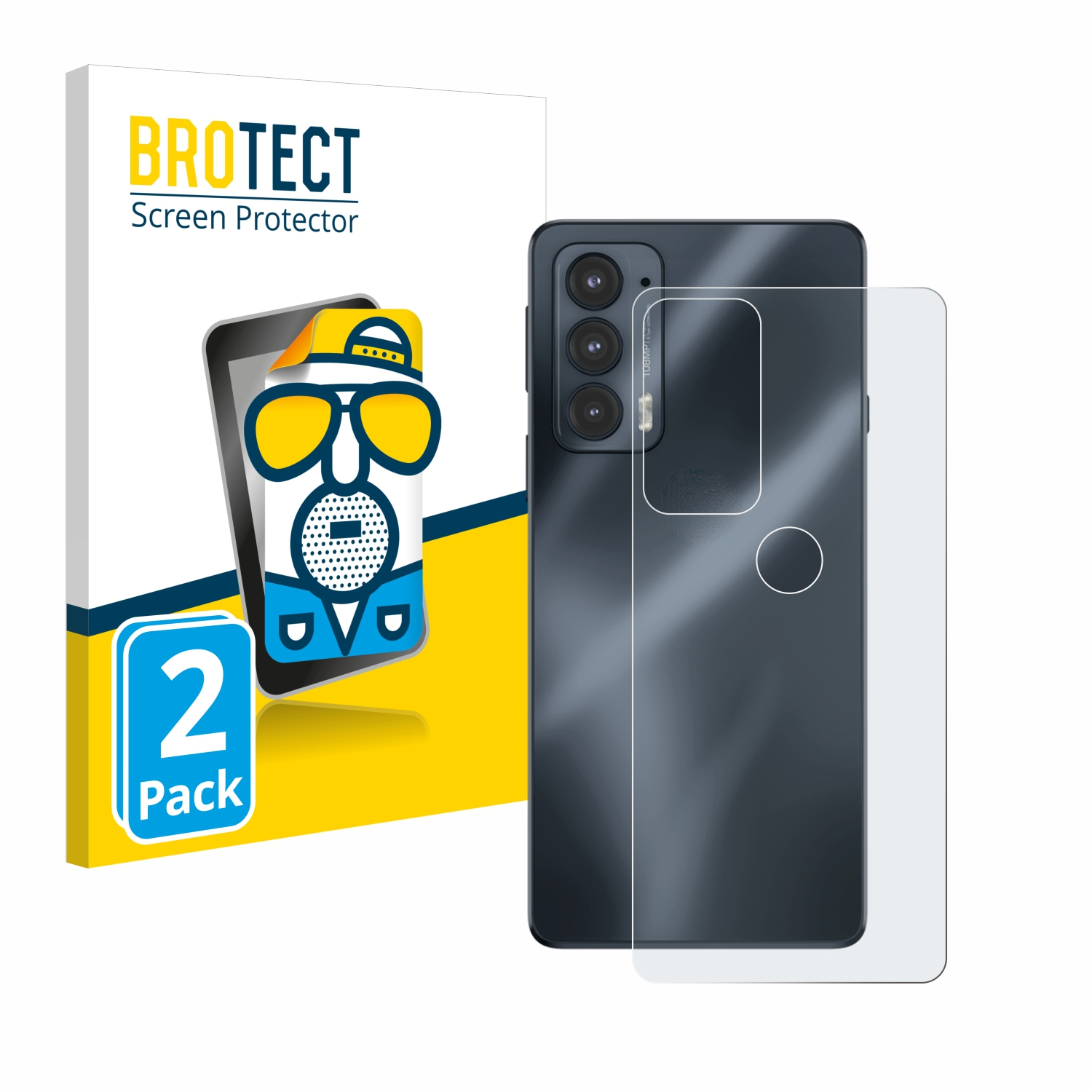 BROTECT 2x 20) Edge Motorola Schutzfolie(für matte