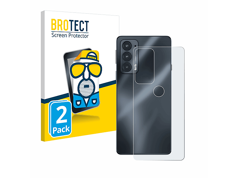 BROTECT 2x 20) Edge Motorola Schutzfolie(für matte