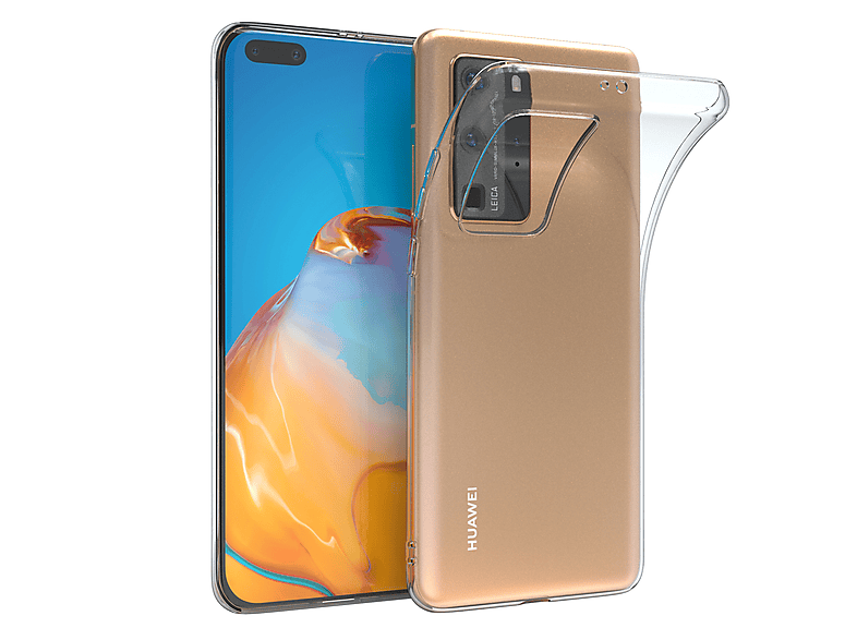 EAZY CASE Slimcover Clear, Backcover, Huawei, P40 Pro, Durchsichtig