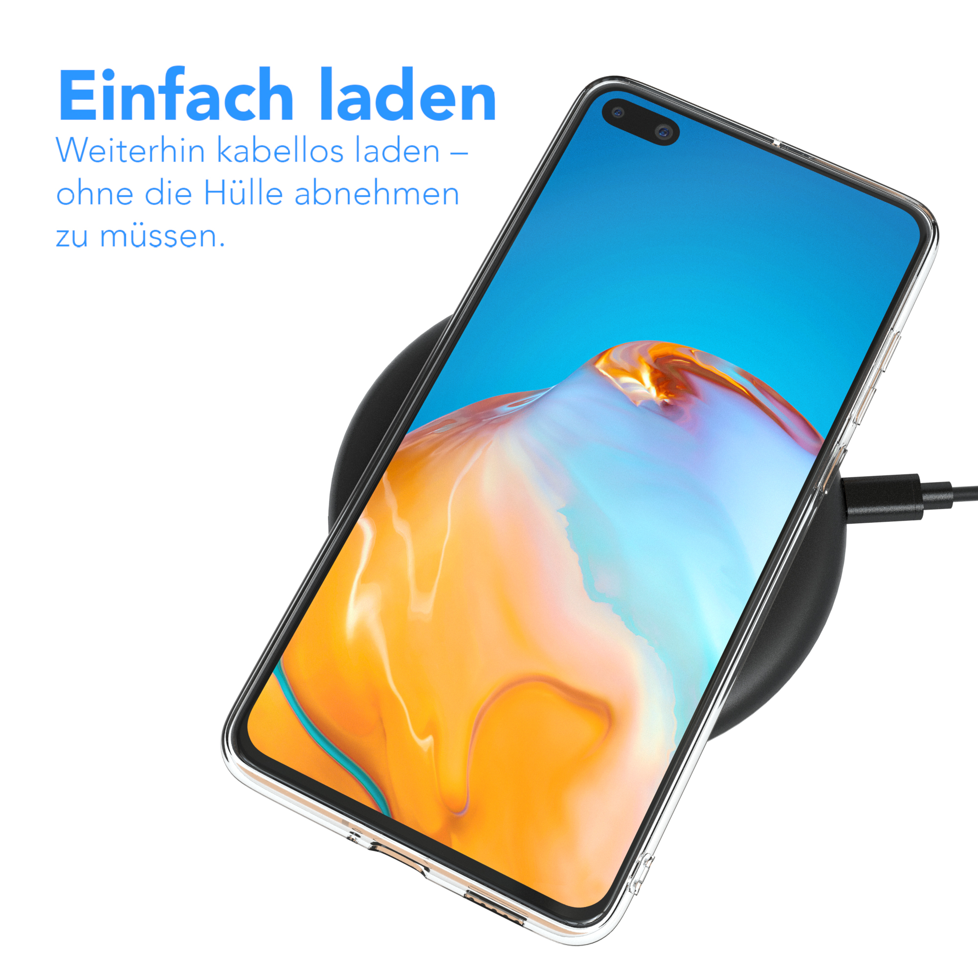 EAZY CASE Slimcover Clear, Backcover, Huawei, P40, Durchsichtig