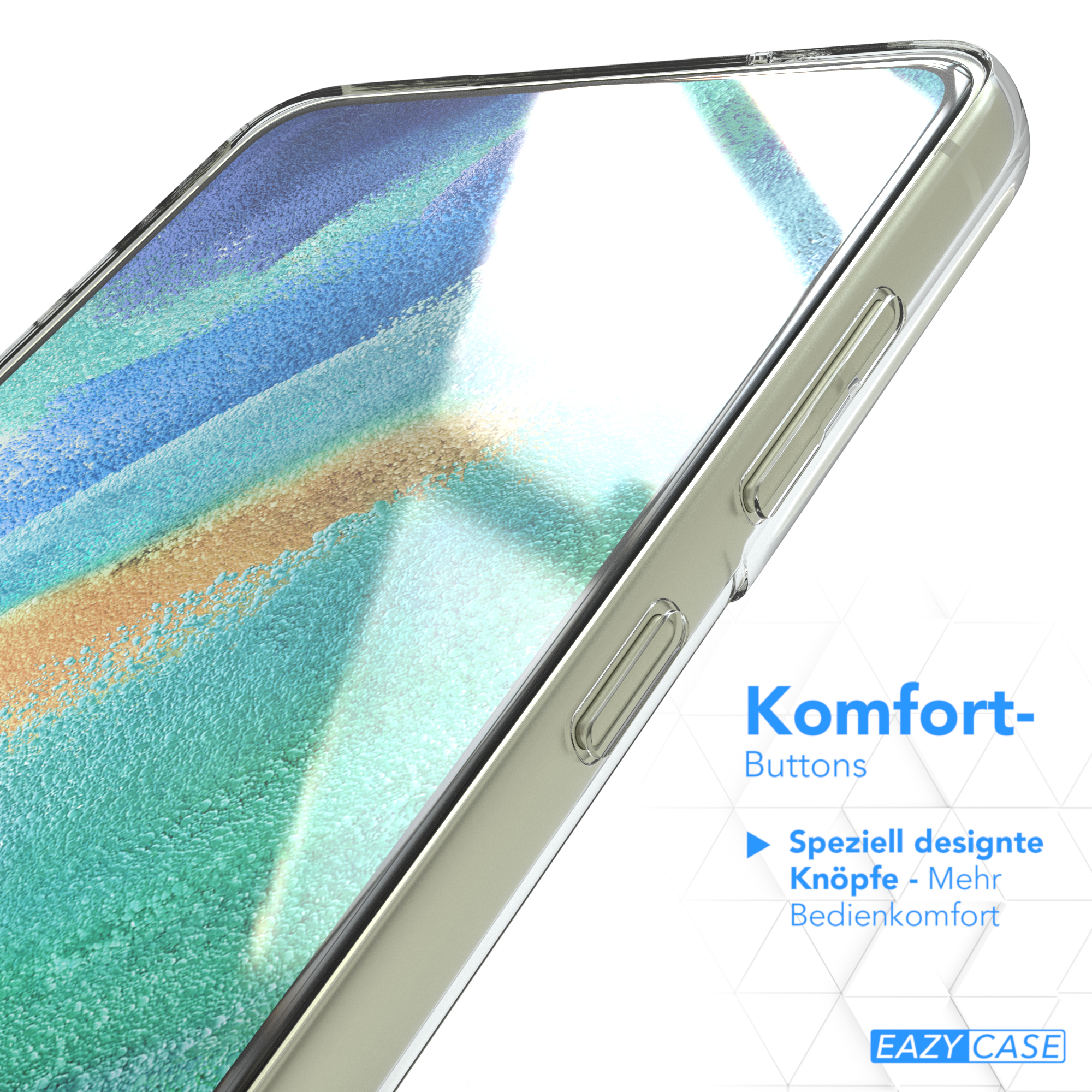 FE Samsung, Durchsichtig EAZY Backcover, 5G, CASE Galaxy Slimcover S21 Clear,