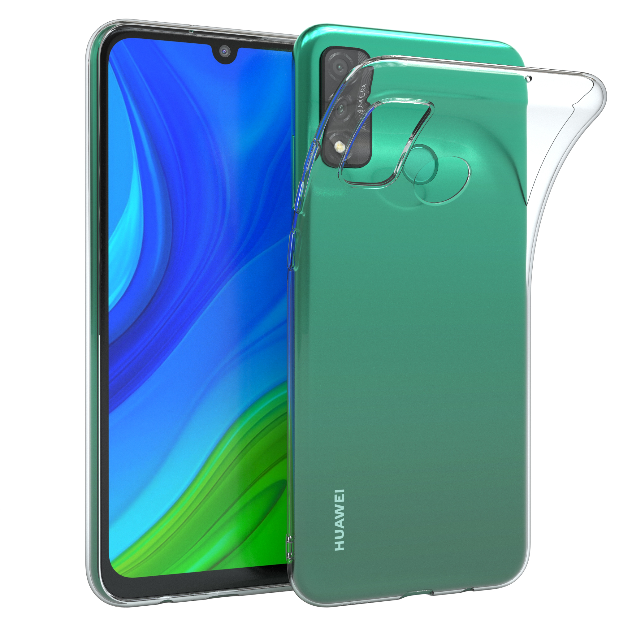 Huawei, Backcover, P (2020), Slimcover CASE Durchsichtig Smart EAZY Clear,