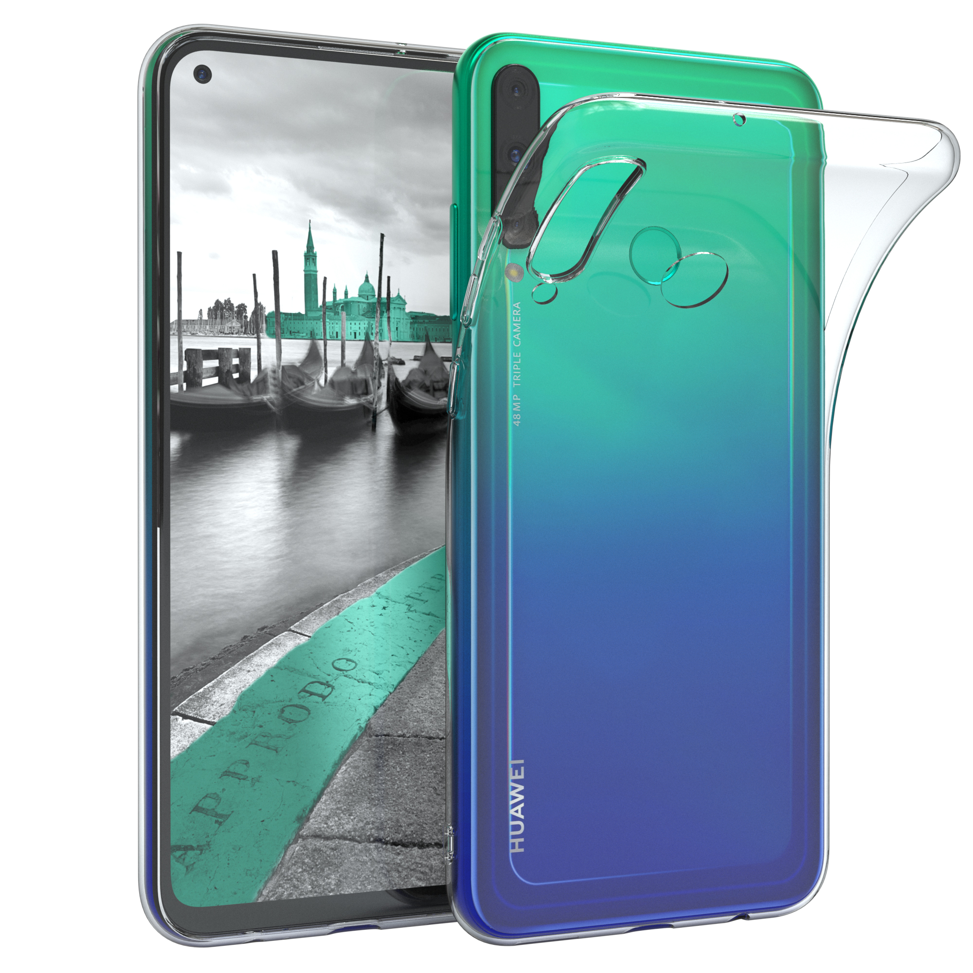 EAZY CASE Slimcover Clear, Lite Huawei, P40 E, Backcover, Durchsichtig