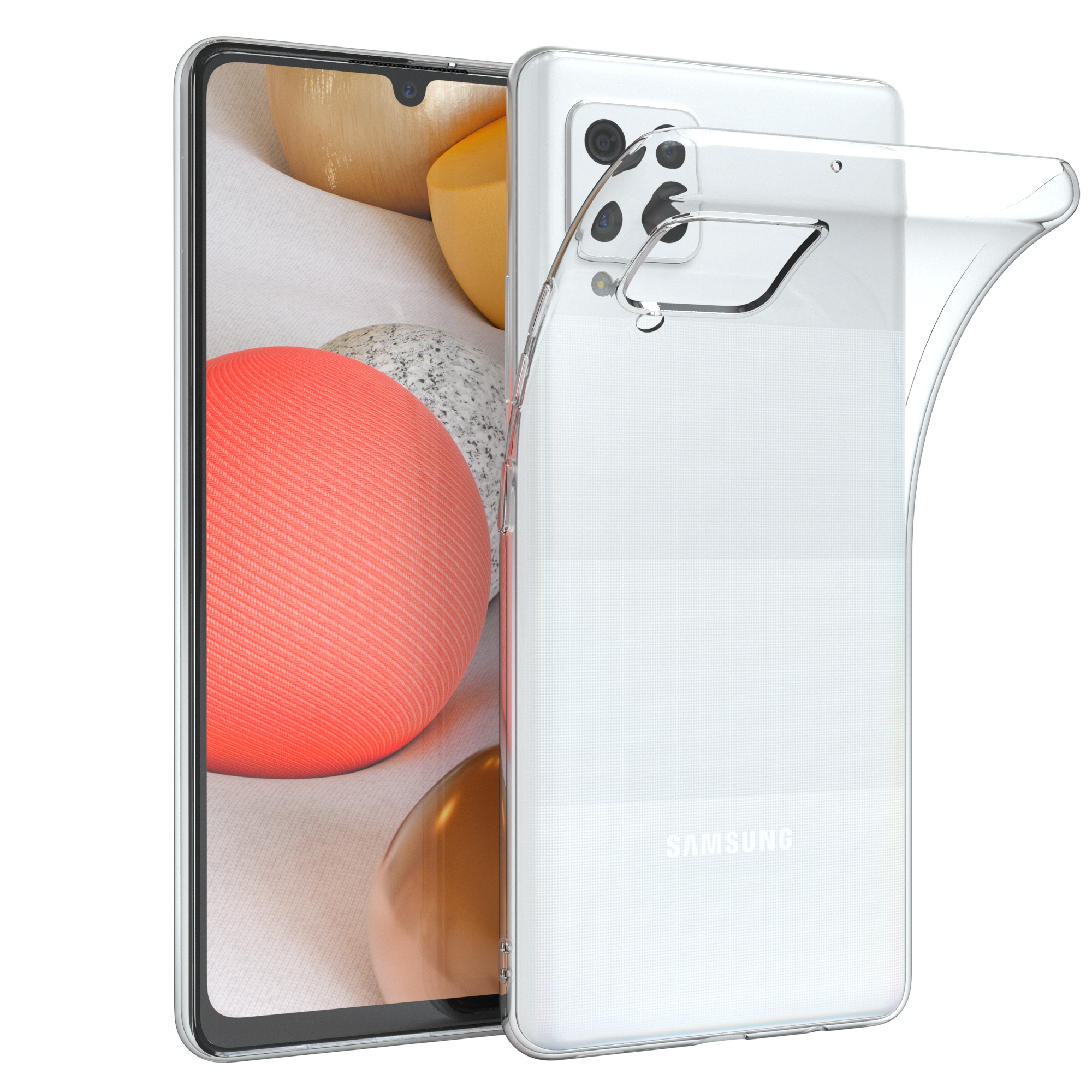 Samsung, Clear, Slimcover A42 EAZY Galaxy CASE Durchsichtig 5G, Backcover,
