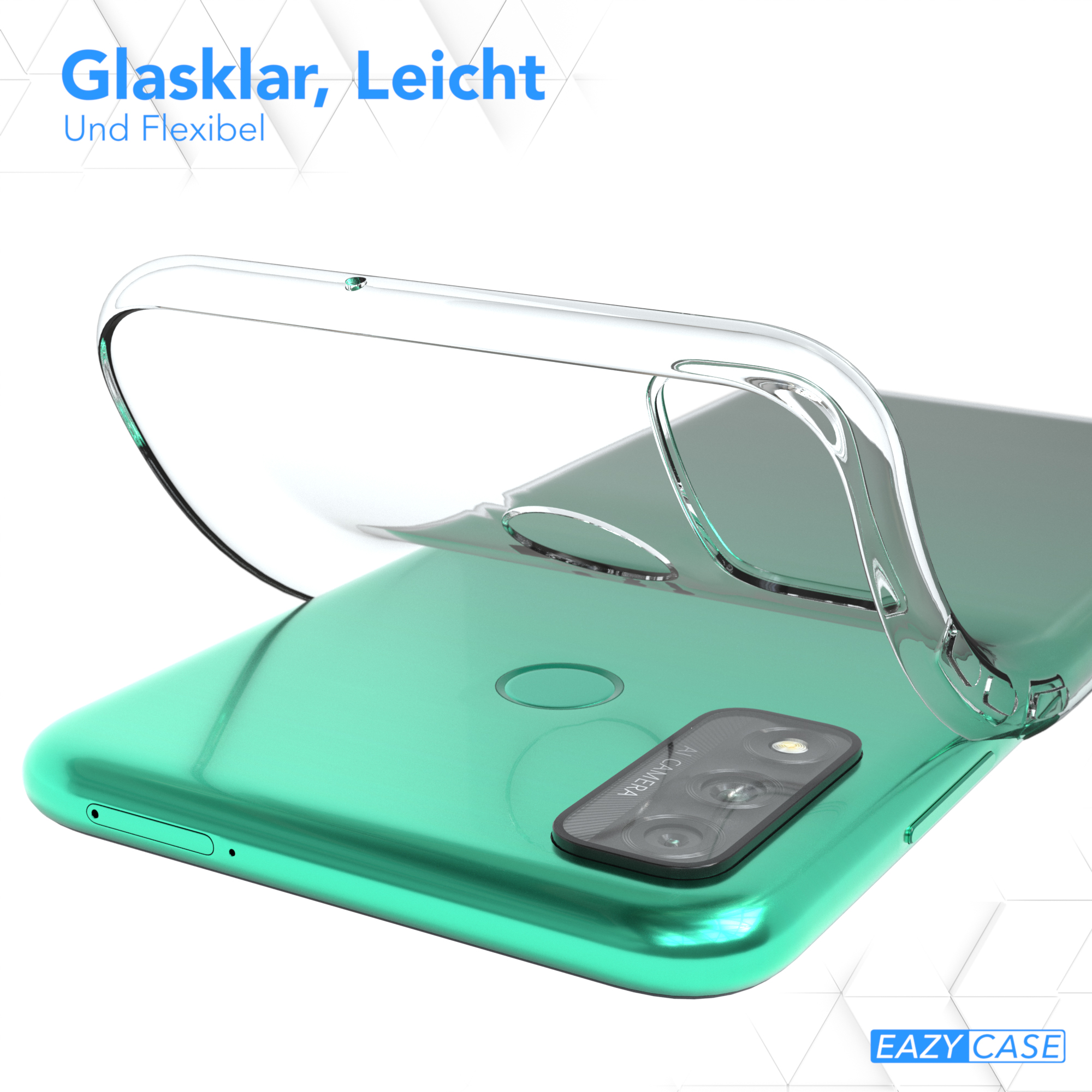EAZY CASE Huawei, Smart Backcover, Durchsichtig P Slimcover Clear, (2020)
