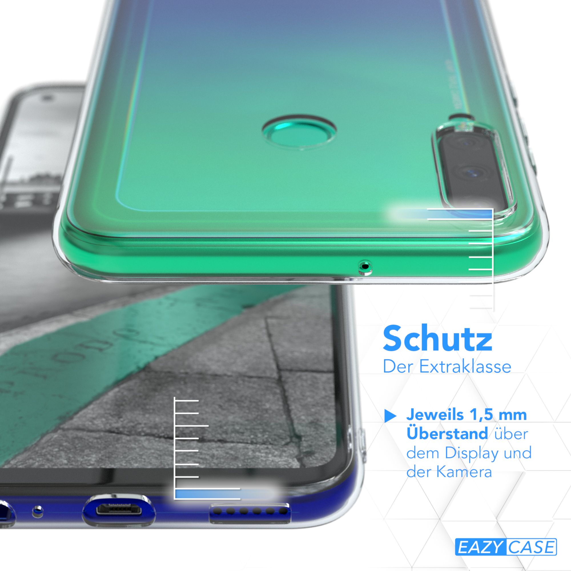 Lite E, Backcover, Clear, P40 Slimcover Durchsichtig EAZY CASE Huawei,