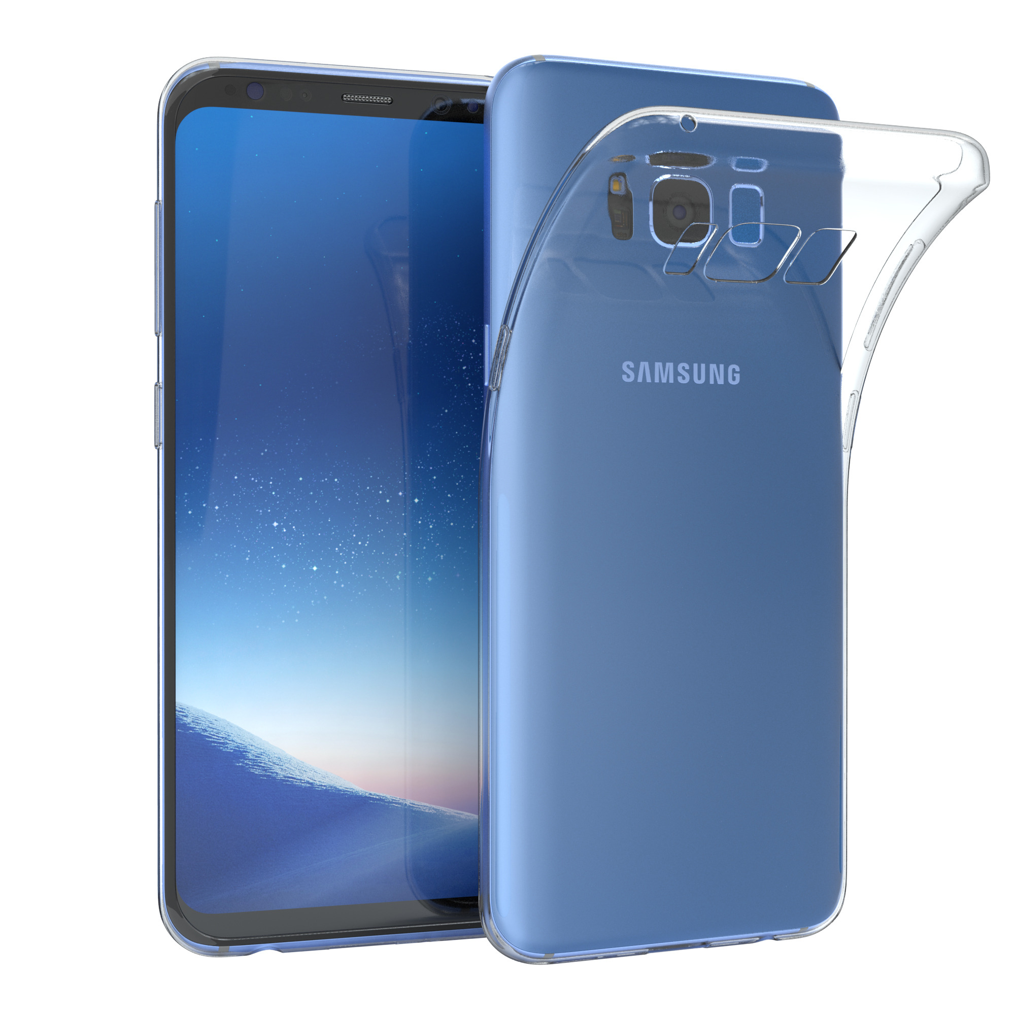 EAZY CASE Backcover, Samsung, S8, Durchsichtig Clear, Galaxy Slimcover