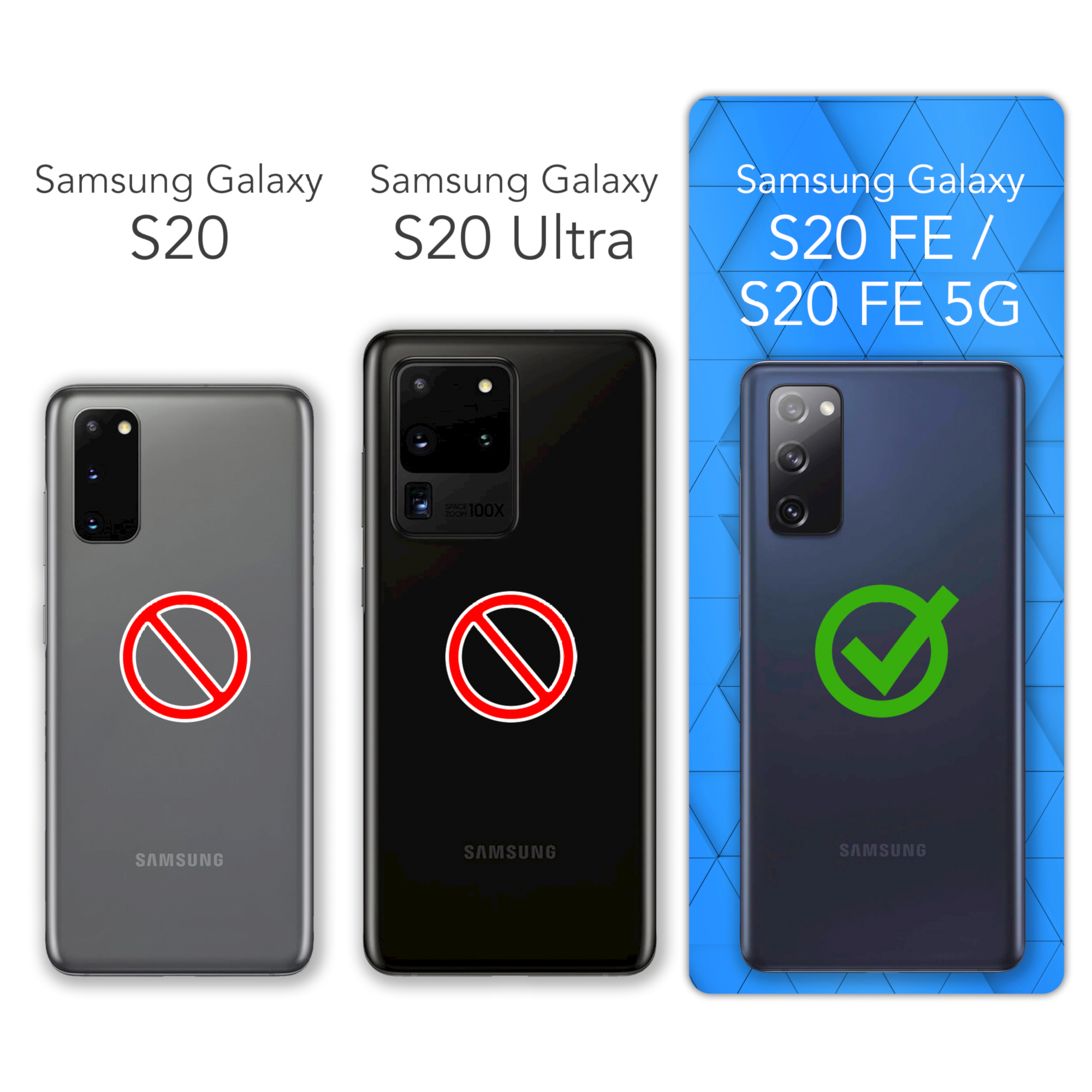 5G, S20 Backcover, CASE Samsung, S20 FE Durchsichtig Clear, Galaxy EAZY / FE Slimcover