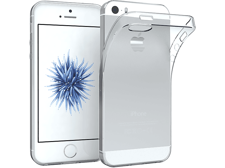 EAZY CASE Slimcover Clear, Backcover, Apple, iPhone SE 2016, iPhone 5 / 5S, Durchsichtig