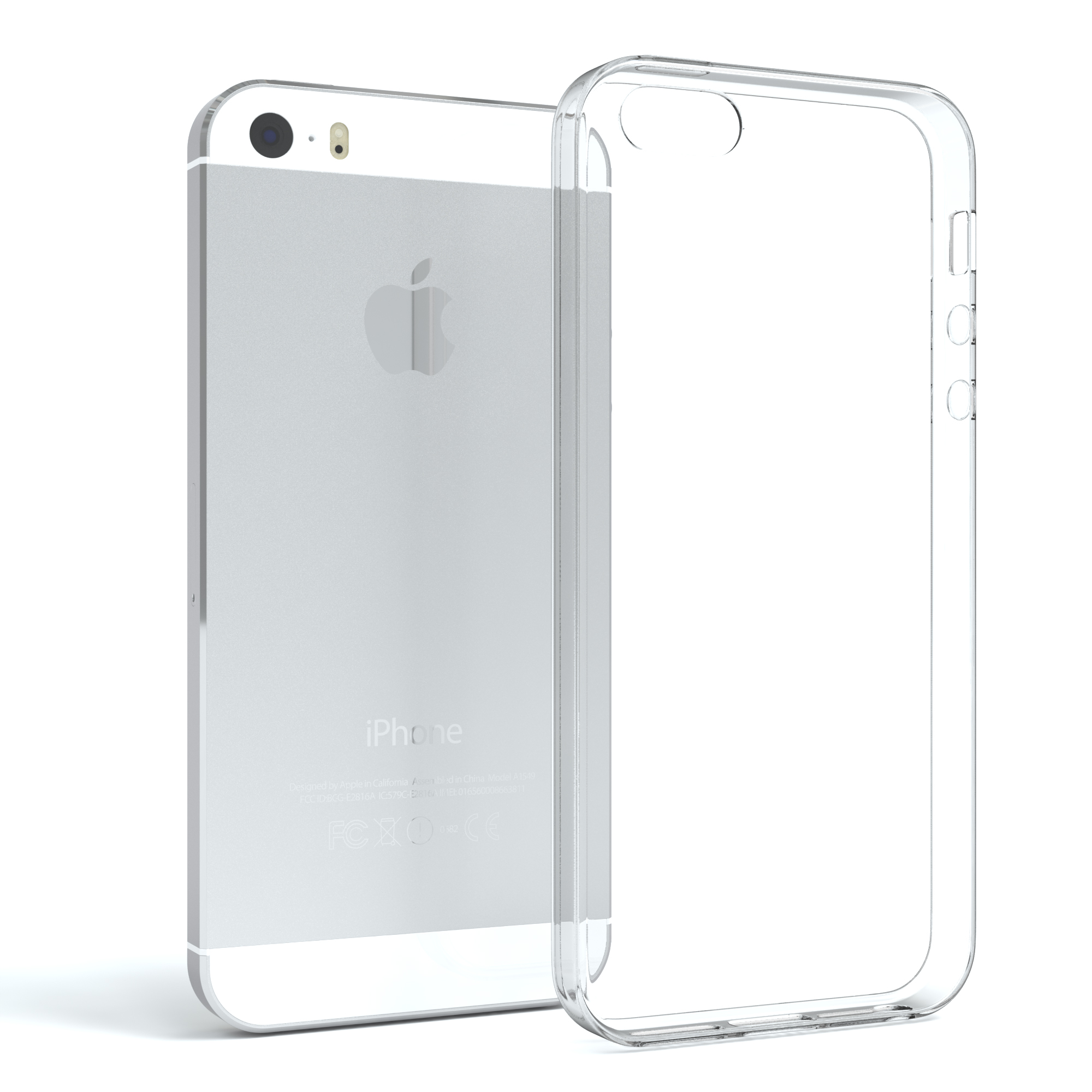 5S, Backcover, Clear, / CASE iPhone iPhone SE 2016, 5 Apple, Slimcover Durchsichtig EAZY