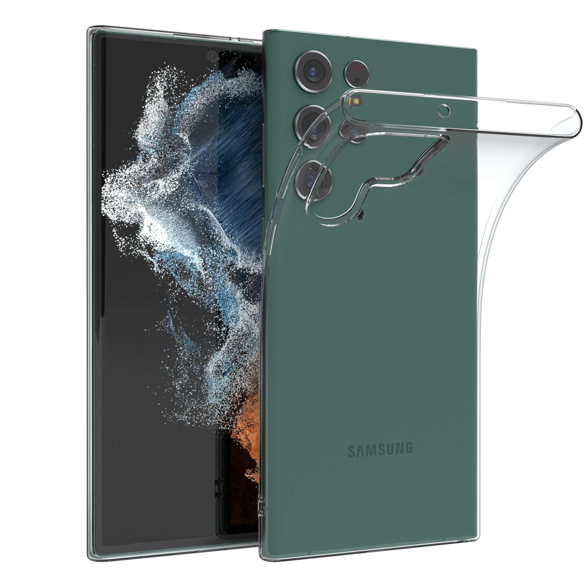 EAZY CASE Samsung, Clear, 5G, Galaxy Ultra S22 Slimcover Backcover, Durchsichtig