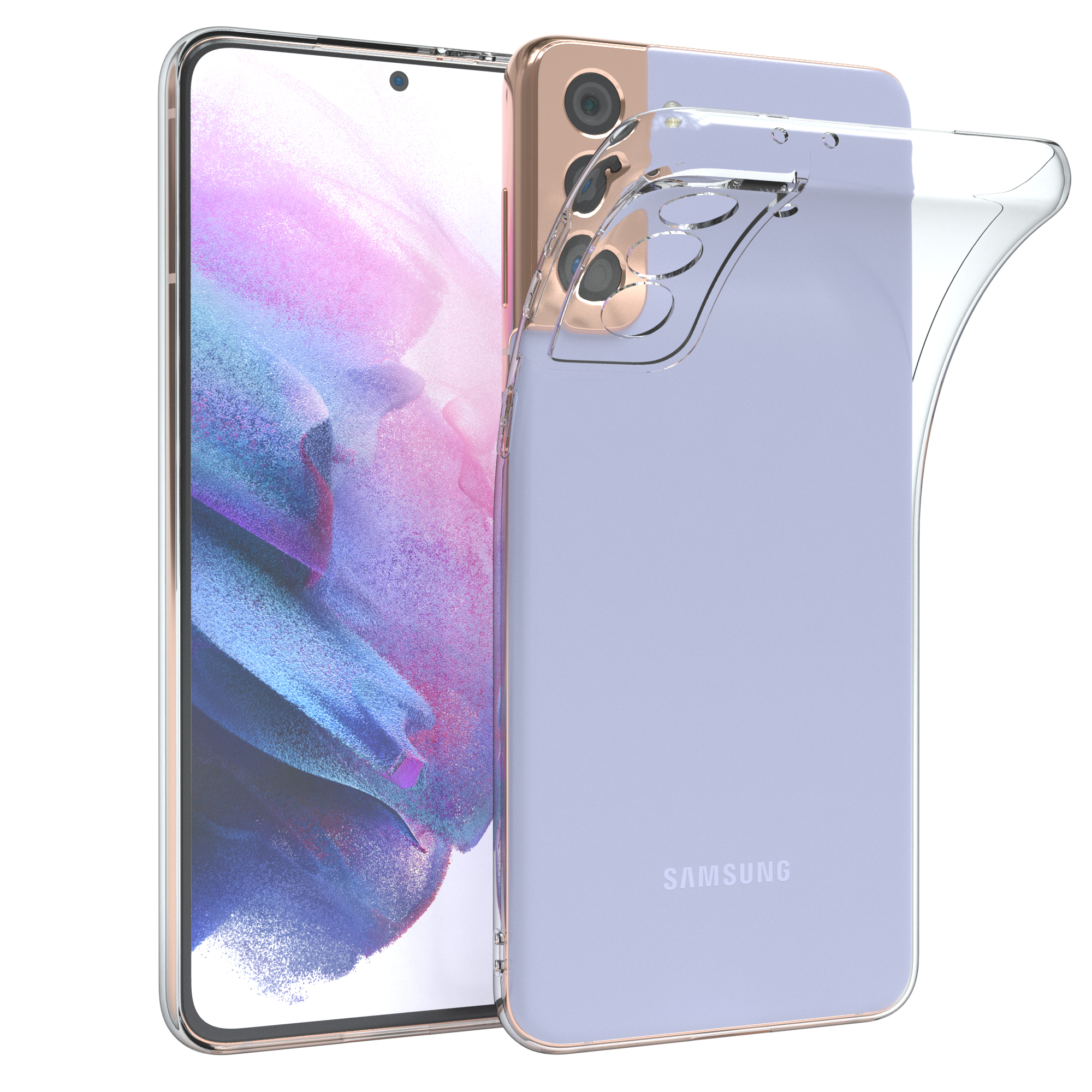 EAZY CASE Slimcover Clear, Backcover, S21 Galaxy Durchsichtig 5G, Plus Samsung