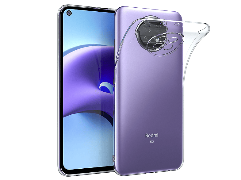 EAZY CASE Slimcover Durchsichtig Redmi 9T, Note Xiaomi, Clear, Backcover