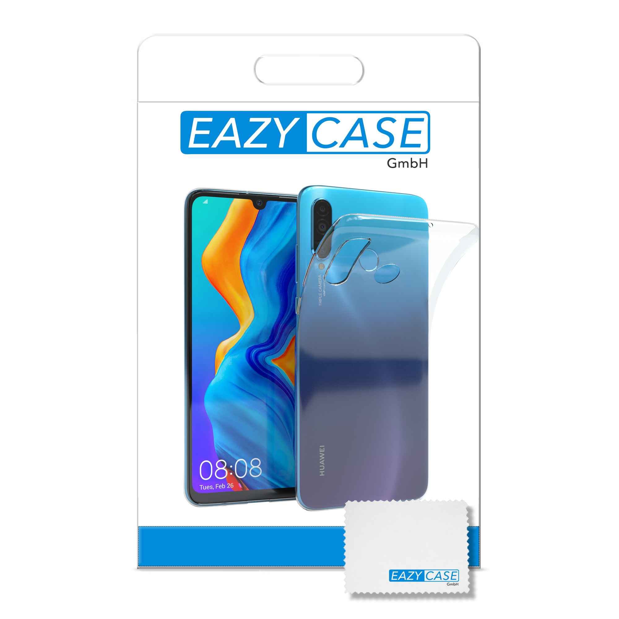 Slimcover EAZY Clear, Huawei, Lite, Durchsichtig CASE P30 Backcover,