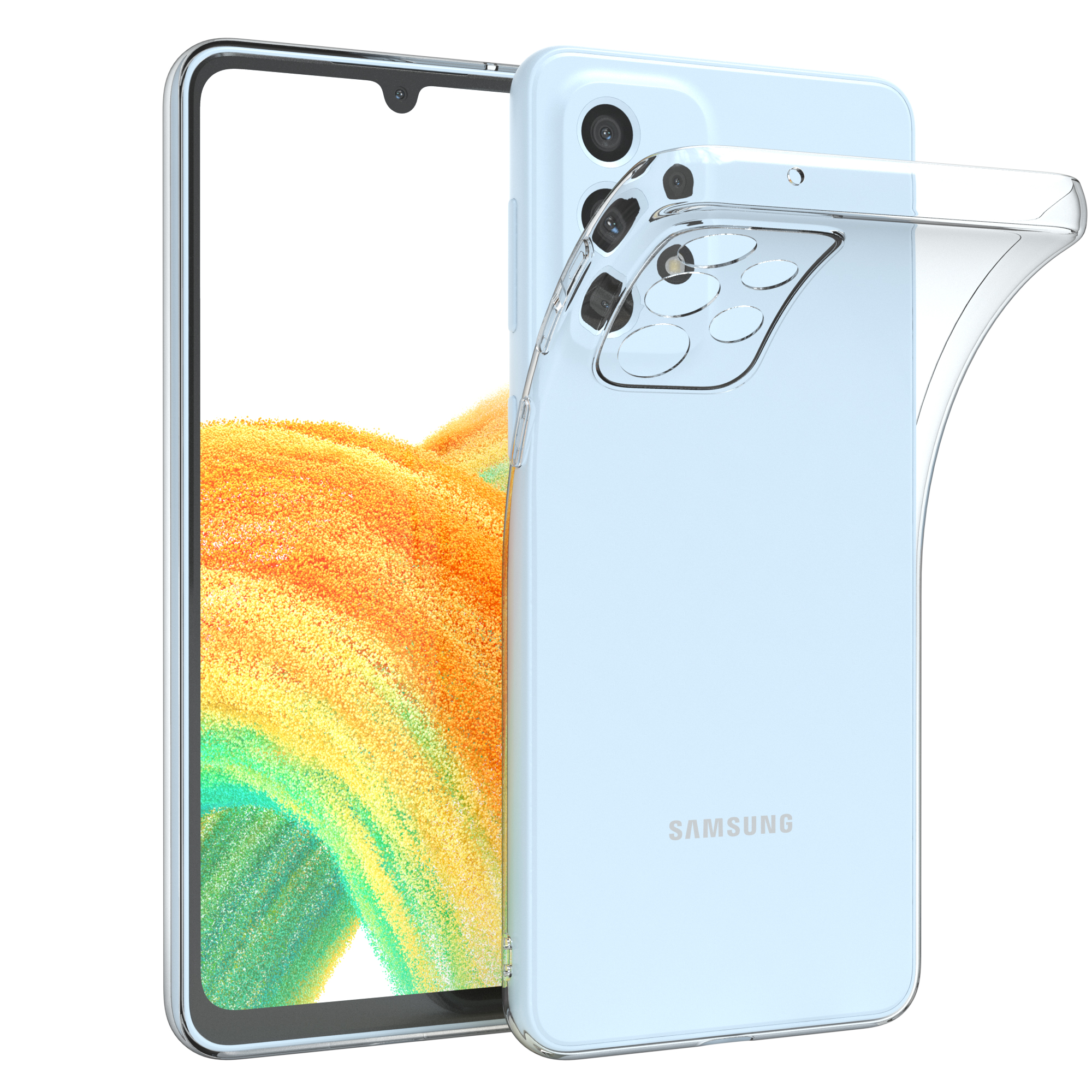 Samsung, EAZY CASE A33 Galaxy Durchsichtig Slimcover Backcover, 5G, Clear,