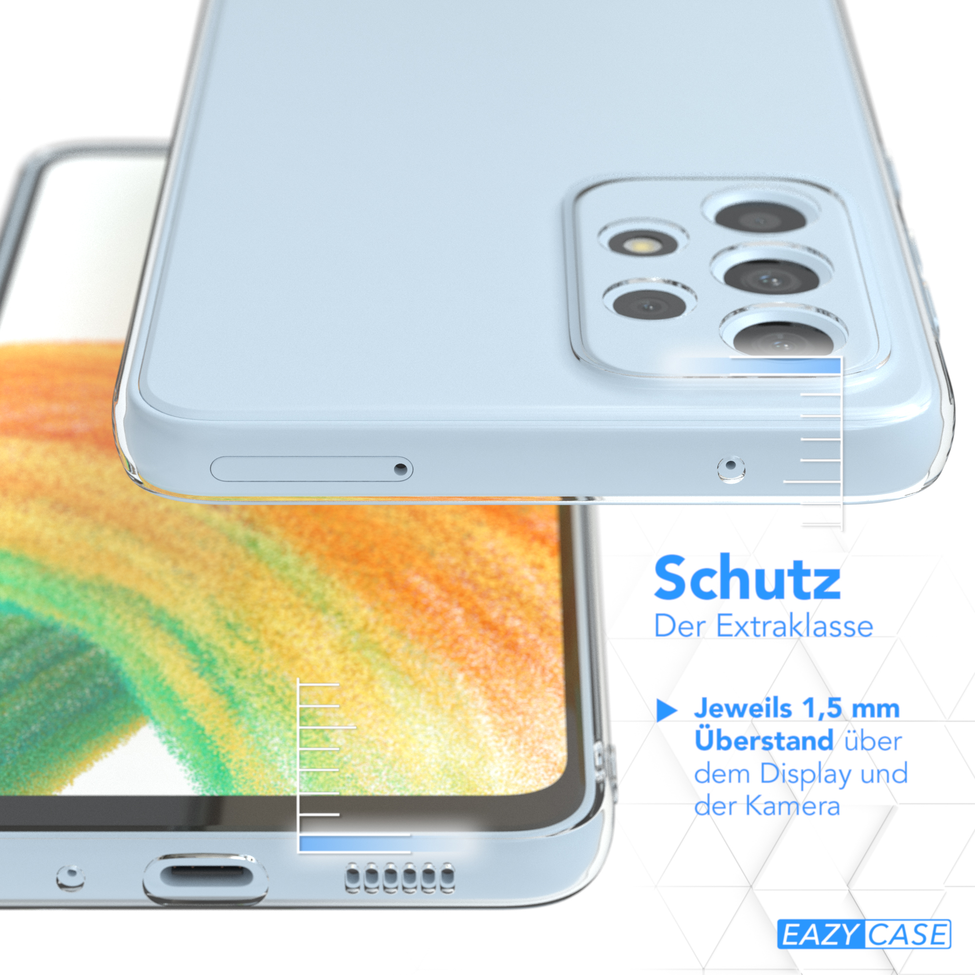 EAZY CASE Slimcover Durchsichtig 5G, Samsung, Galaxy Clear, A33 Backcover