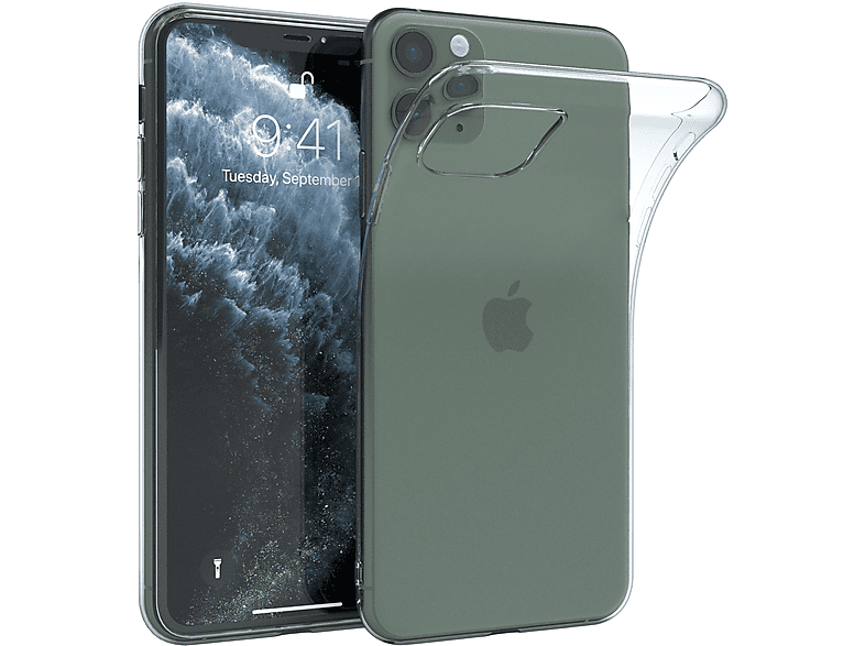 EAZY CASE Crystal Clear AirSpace Structure, Backcover, Apple, iPhone 13 Pro, Klar