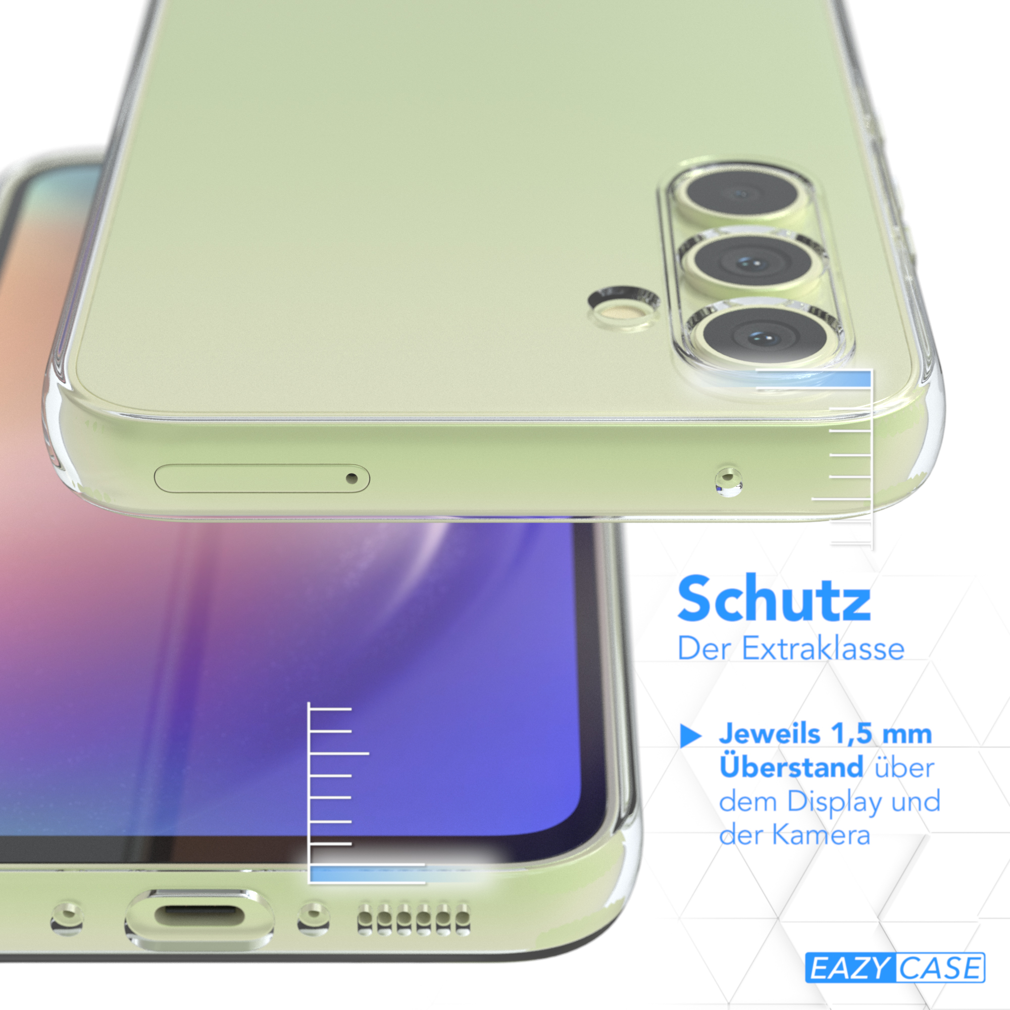 Galaxy Slimcover Clear, Samsung, CASE Backcover, Durchsichtig A54, EAZY