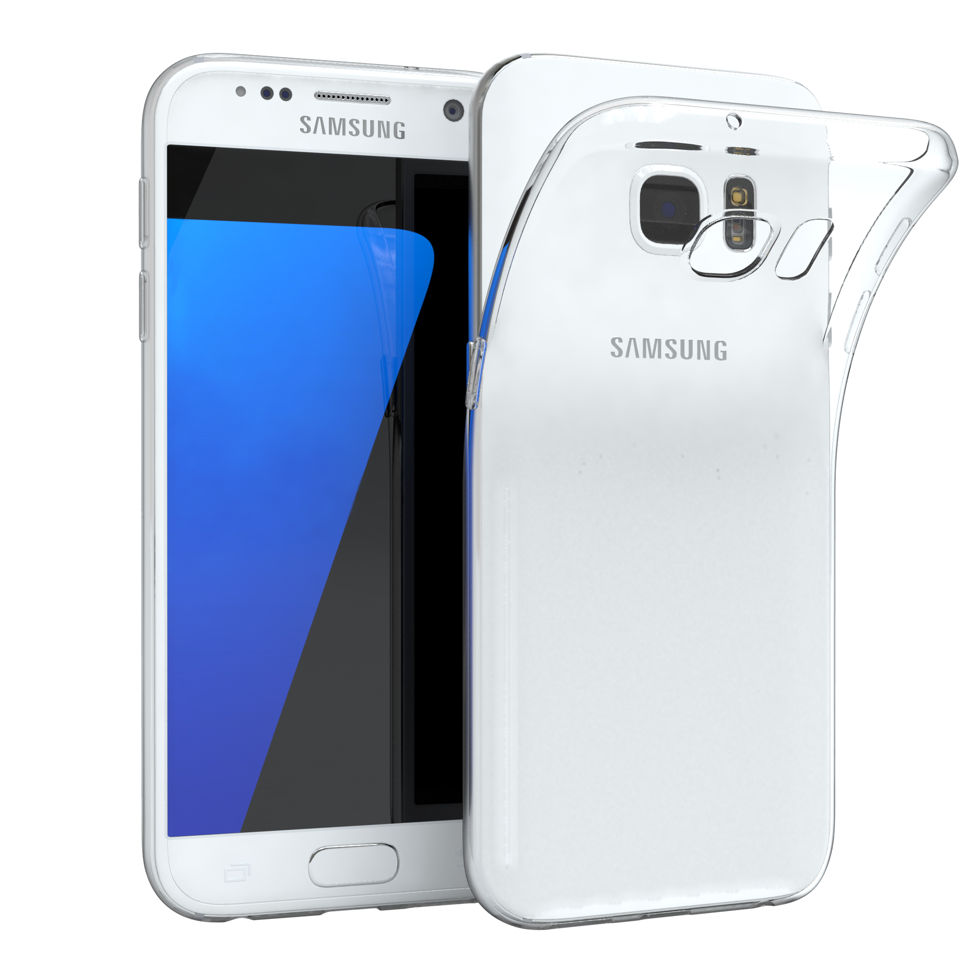EAZY CASE Slimcover Clear, Backcover, Samsung, S7, Durchsichtig Galaxy