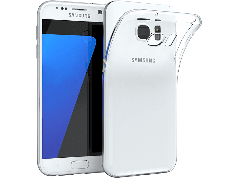 EAZY CASE Samsung, Durchsichtig S7, Backcover, Slimcover Clear, Galaxy