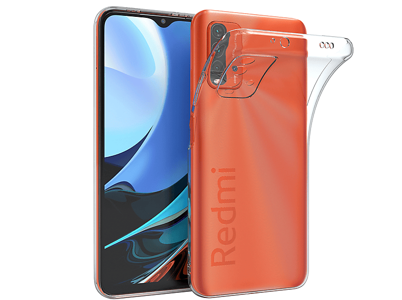 EAZY CASE Durchsichtig Backcover, Slimcover Redmi 9T, Xiaomi, Clear