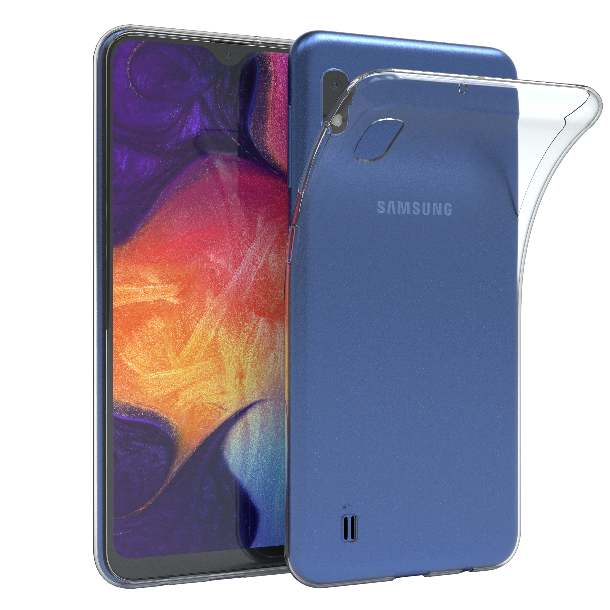 Samsung, CASE EAZY Durchsichtig Clear, Slimcover Backcover, Galaxy A10,