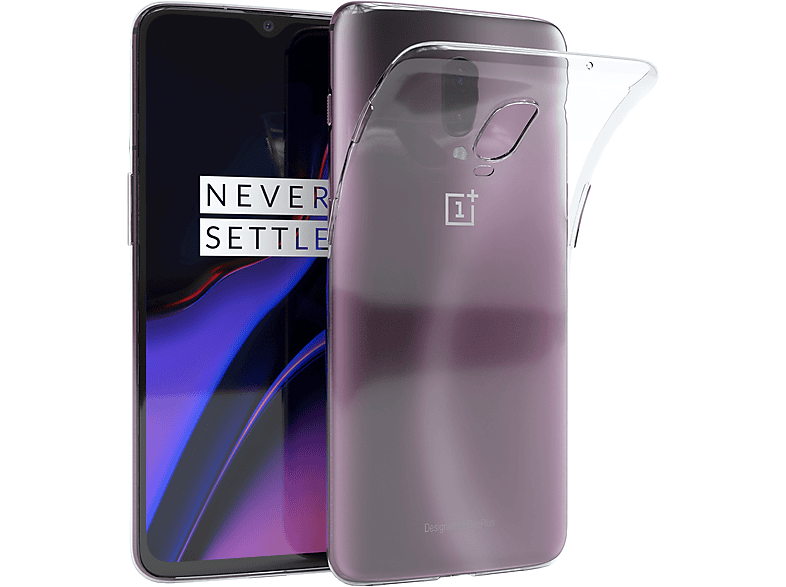 EAZY CASE Slimcover Clear, Backcover, OnePlus, One Plus 6T, Durchsichtig