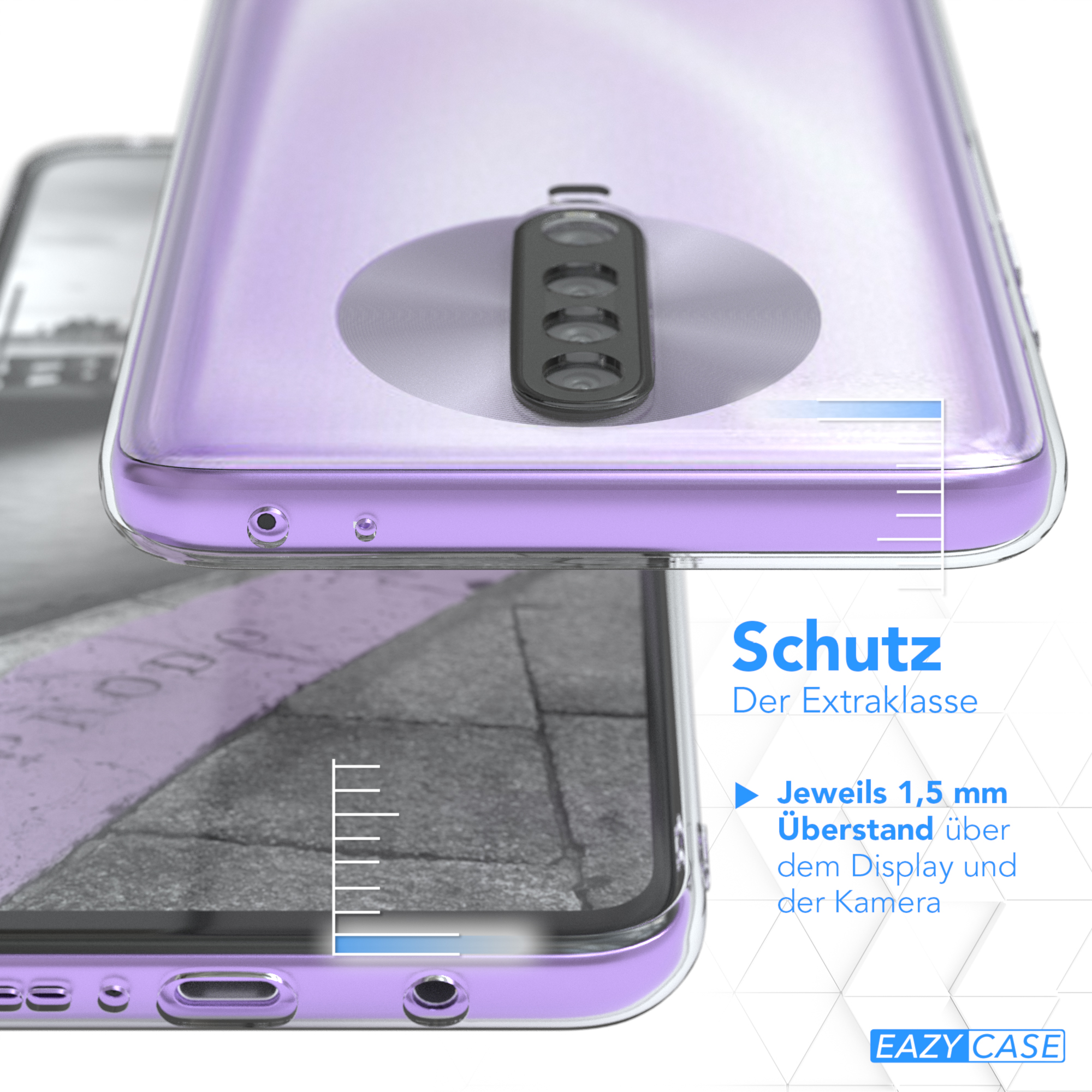 EAZY CASE Slimcover Clear, Durchsichtig Redmi / K30, X2 Backcover, Poco Xiaomi