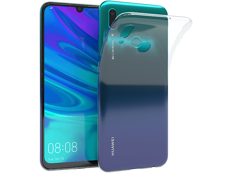EAZY CASE Smart Slimcover Durchsichtig Clear, Huawei, Backcover, (2019), P