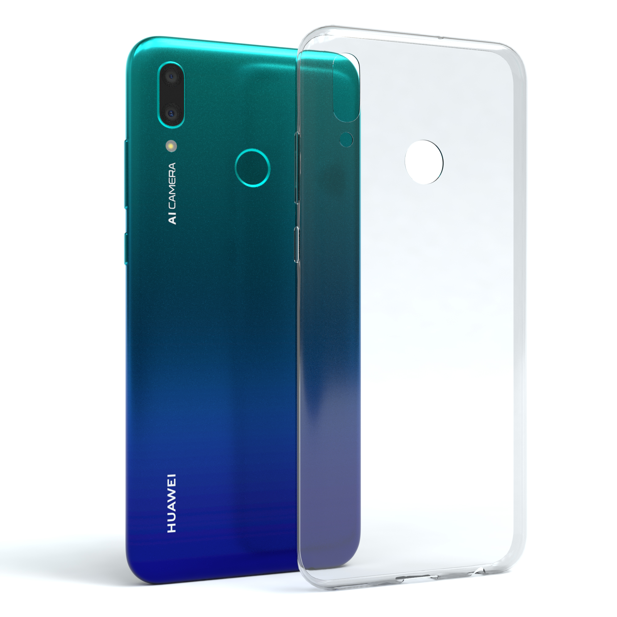 EAZY CASE Smart Backcover, (2019), Durchsichtig P Slimcover Huawei, Clear